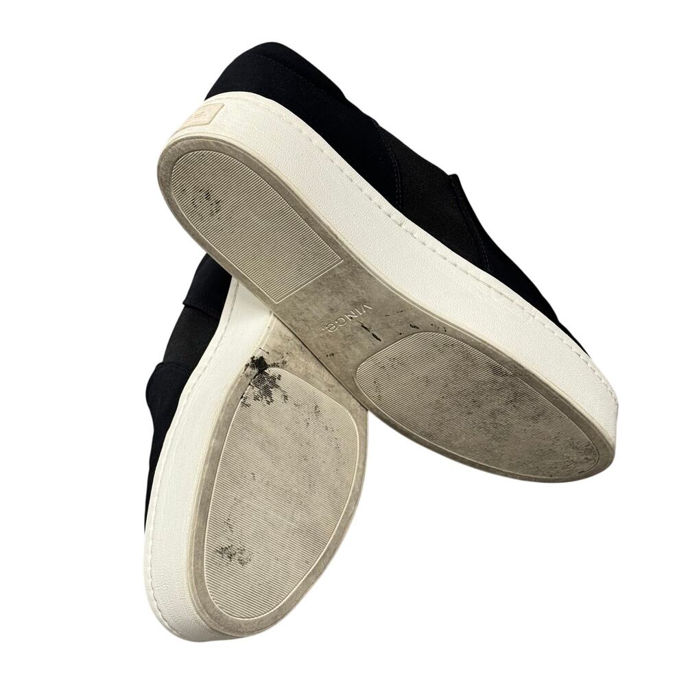 Vince Warren Black Platform Slip-On Euc - image 5